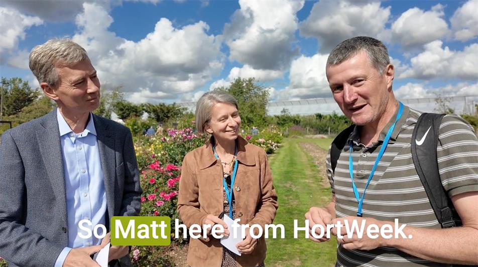 Roger and Alison Seabrook with Matthew Appleby